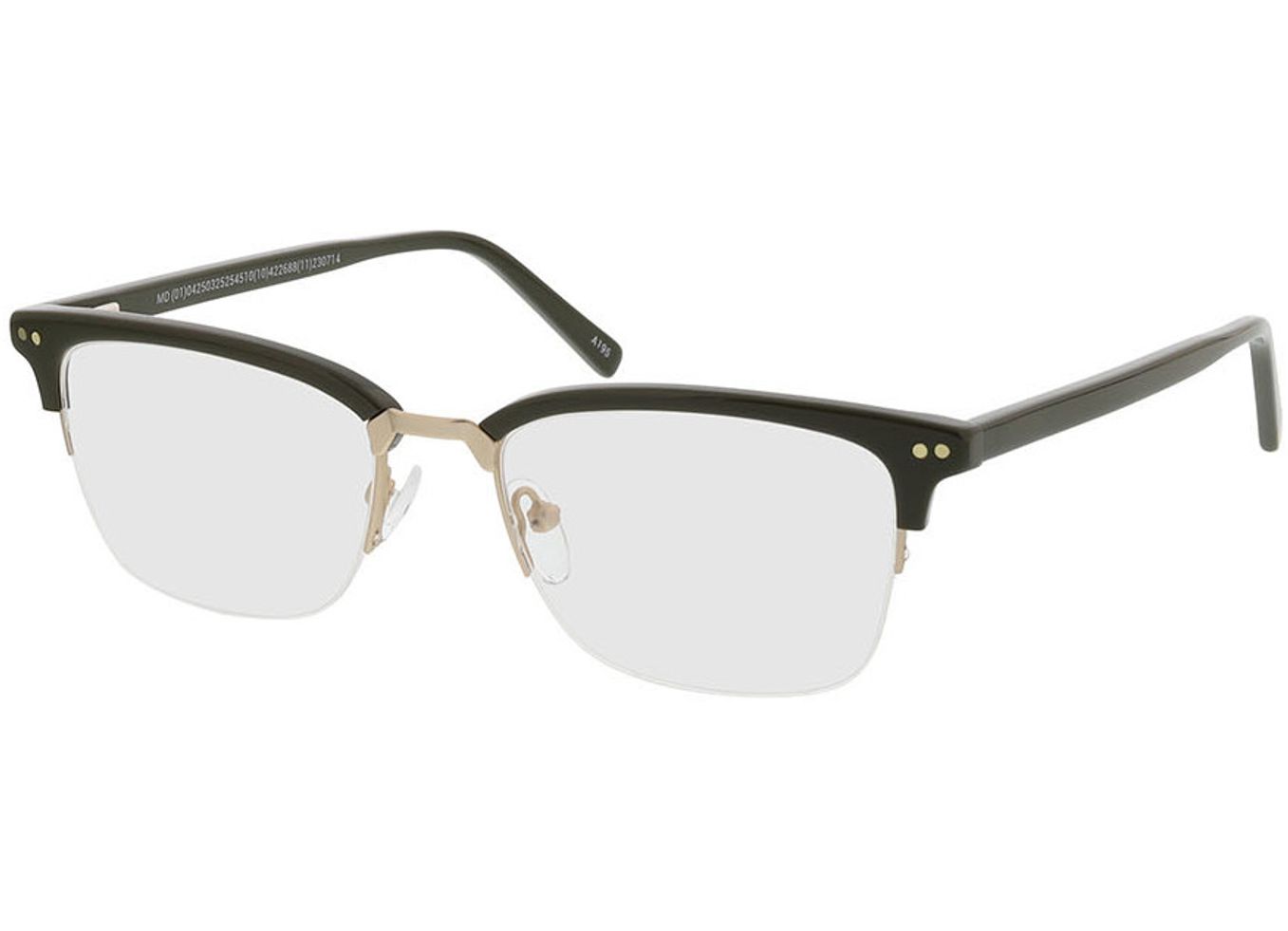 Newton - grün Gleitsichtbrille, Halbrand, browline von Brille24 Collection