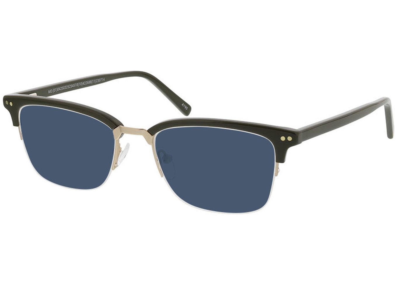 Newton - grün Sonnenbrille ohne Sehstärke, Halbrand, browline von Brille24 Collection