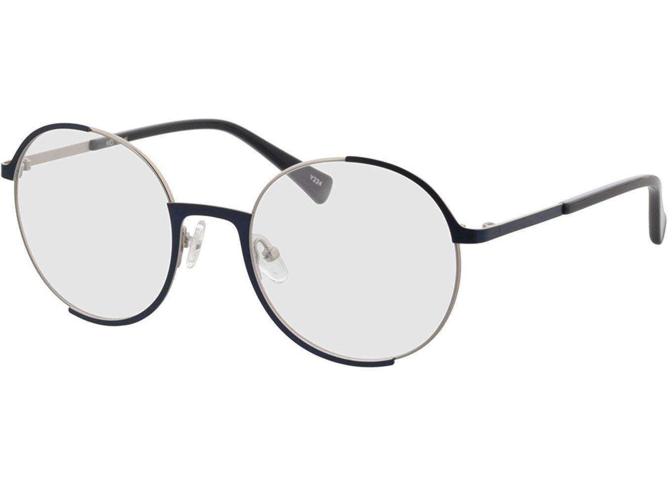 Ohai - blau/silber Gleitsichtbrille, Vollrand, Rund von Brille24 Collection