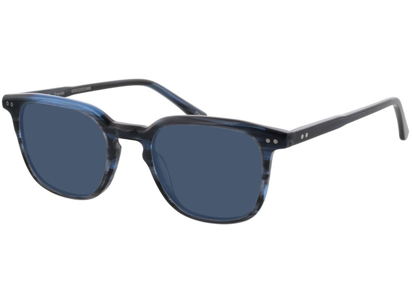 Orlando - blau Sonnenbrille mit Sehstärke, Vollrand, Eckig von Brille24 Collection