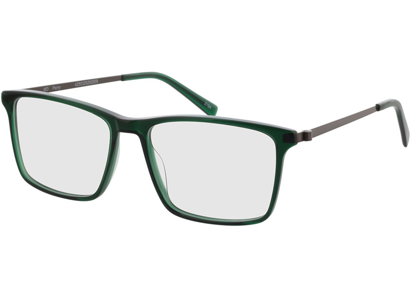 Perry - grün/anthrazit Blaulichtfilter-Brille, Vollrand, Eckig von Brille24 Collection