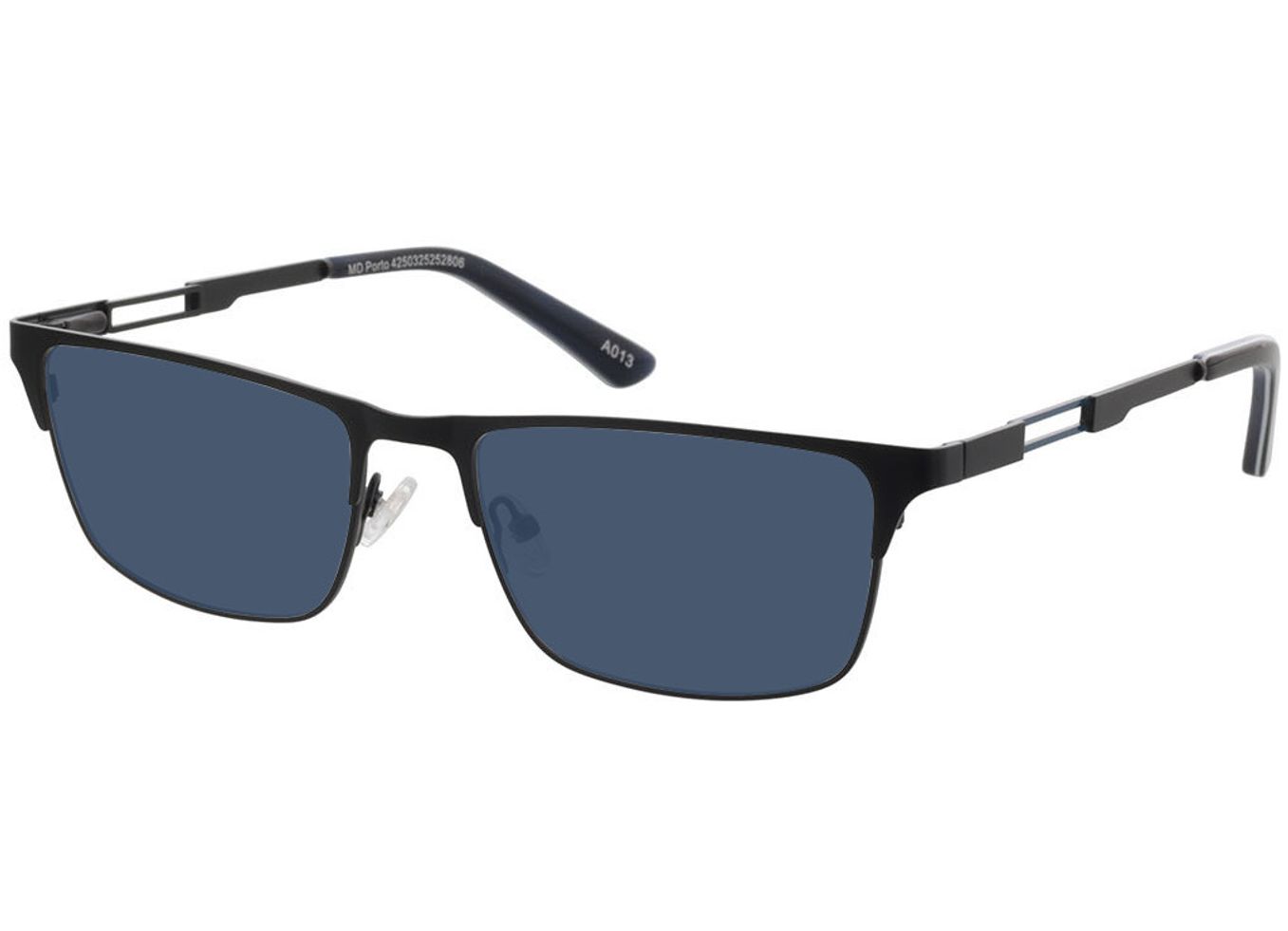 Porto - schwarz Sonnenbrille mit Sehstärke, Vollrand, Rechteckig von Brille24 Collection