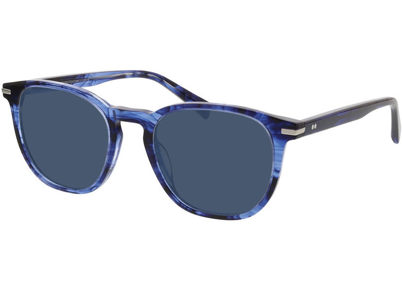 Preston - blau-meliert Sonnenbrille mit Sehstärke, Vollrand, Eckig von Brille24 Collection