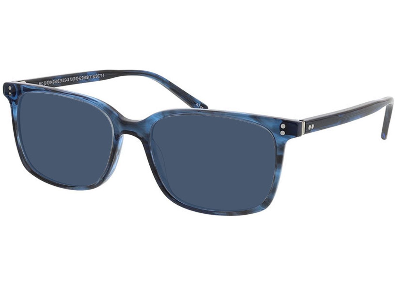 Richmond - blau-meliert Sonnenbrille mit Sehstärke, Vollrand, Rechteckig von Brille24 Collection