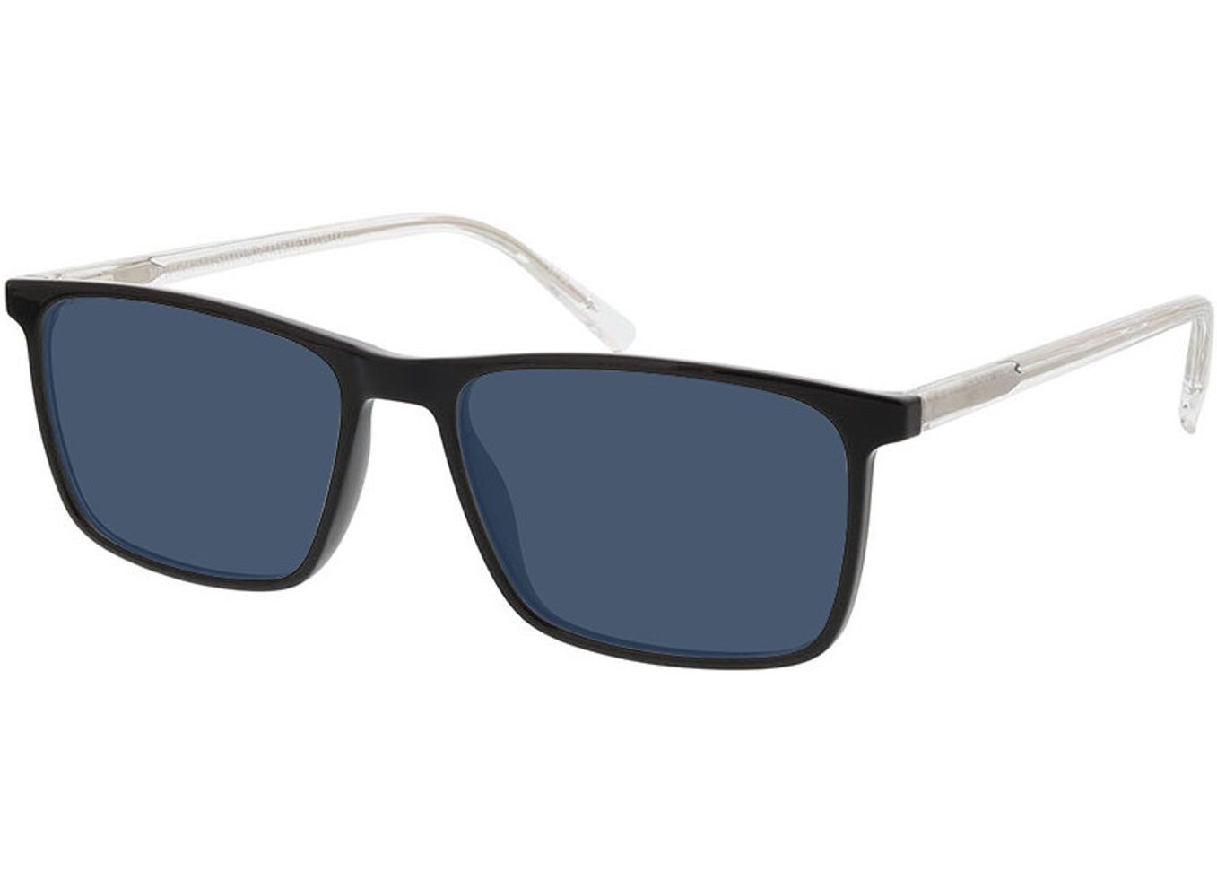 Rockford - schwarz/transparent Sonnenbrille mit Sehstärke, Vollrand, Rechteckig von Brille24 Collection