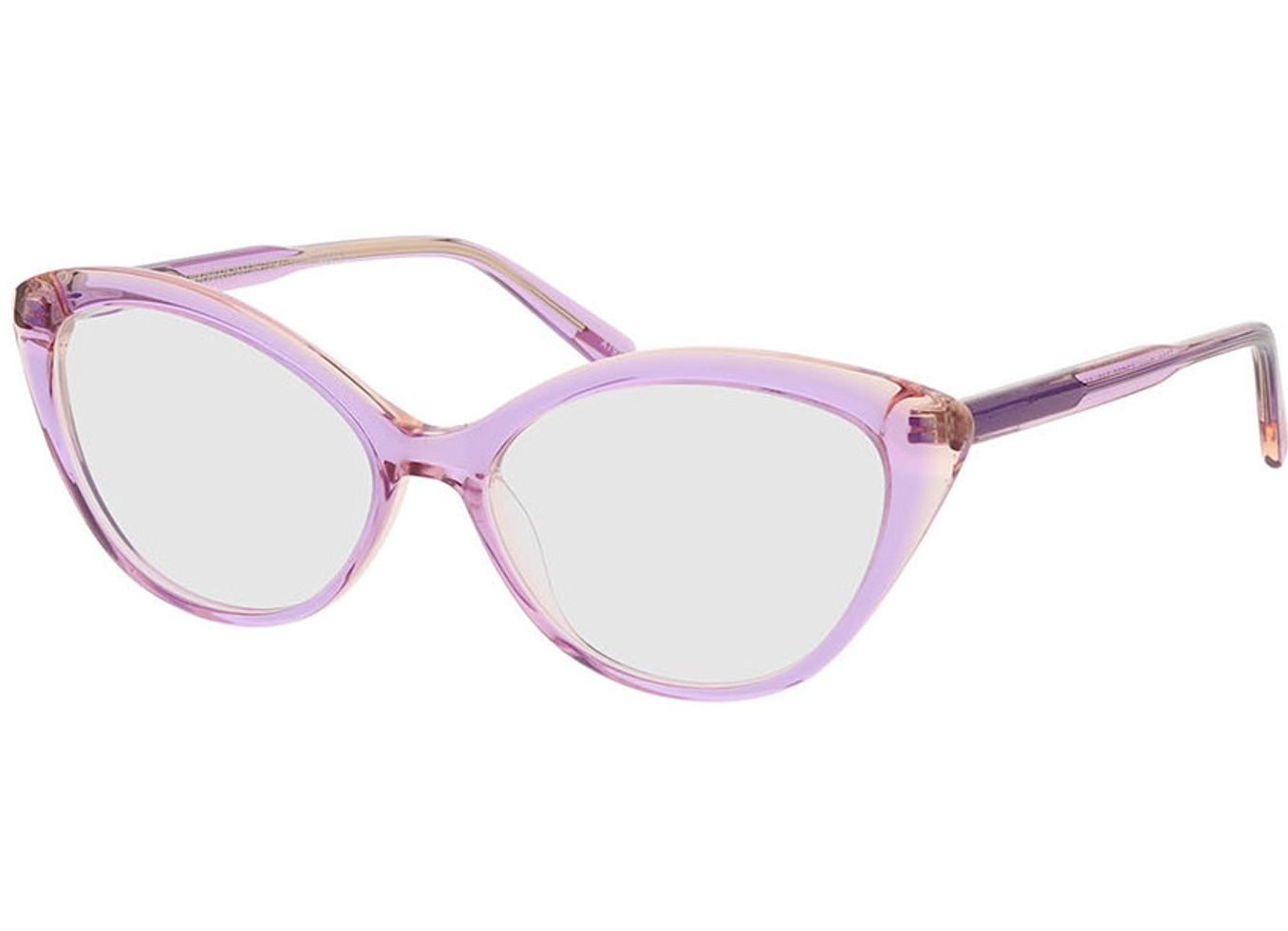 Rose - lila/beige Blaulichtfilter-Brille, Vollrand, geometric von Brille24 Collection