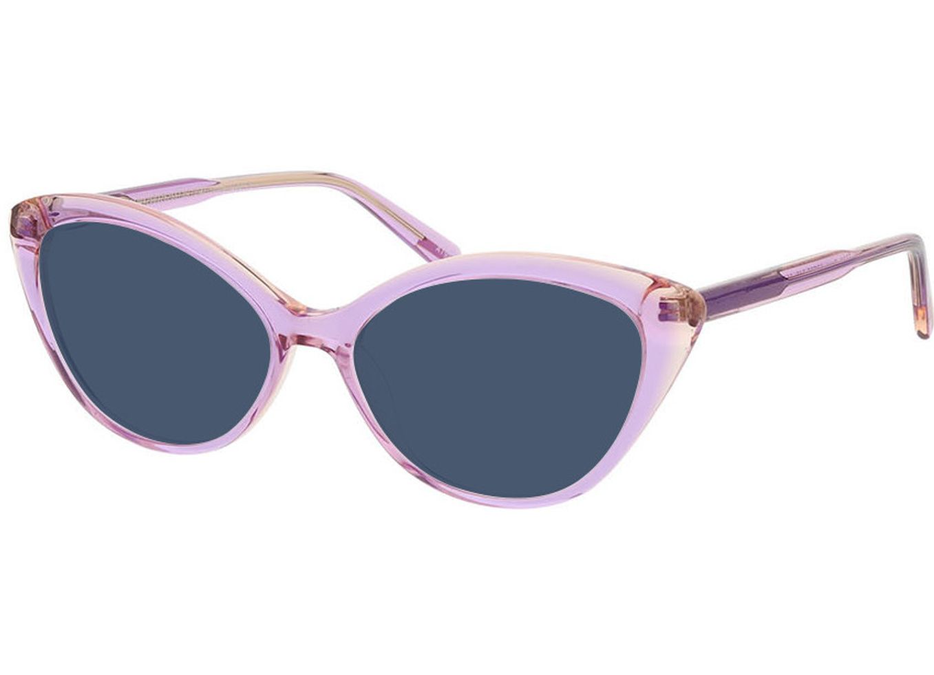 Rose - lila/beige Sonnenbrille ohne Sehstärke, Vollrand, geometric von Brille24 Collection