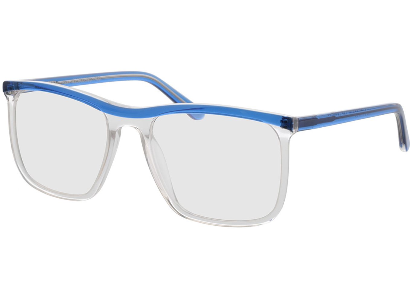 Ryan - blau/transparent Brillengestell inkl. Gläser, Vollrand, browline von Brille24 Collection