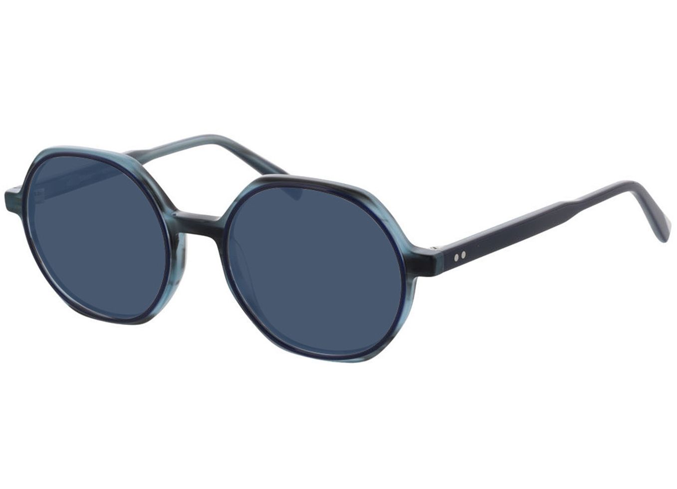 Toledo - blau Sonnenbrille mit Sehstärke, Vollrand, geometric von Brille24 Collection