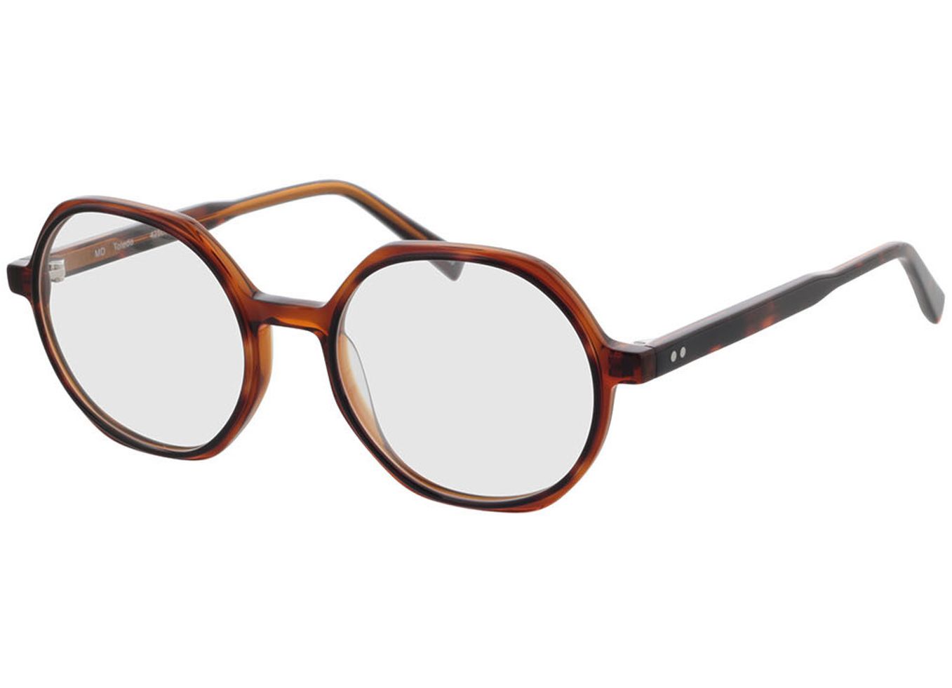 Toledo - havanna Gleitsichtbrille, Vollrand, geometric von Brille24 Collection