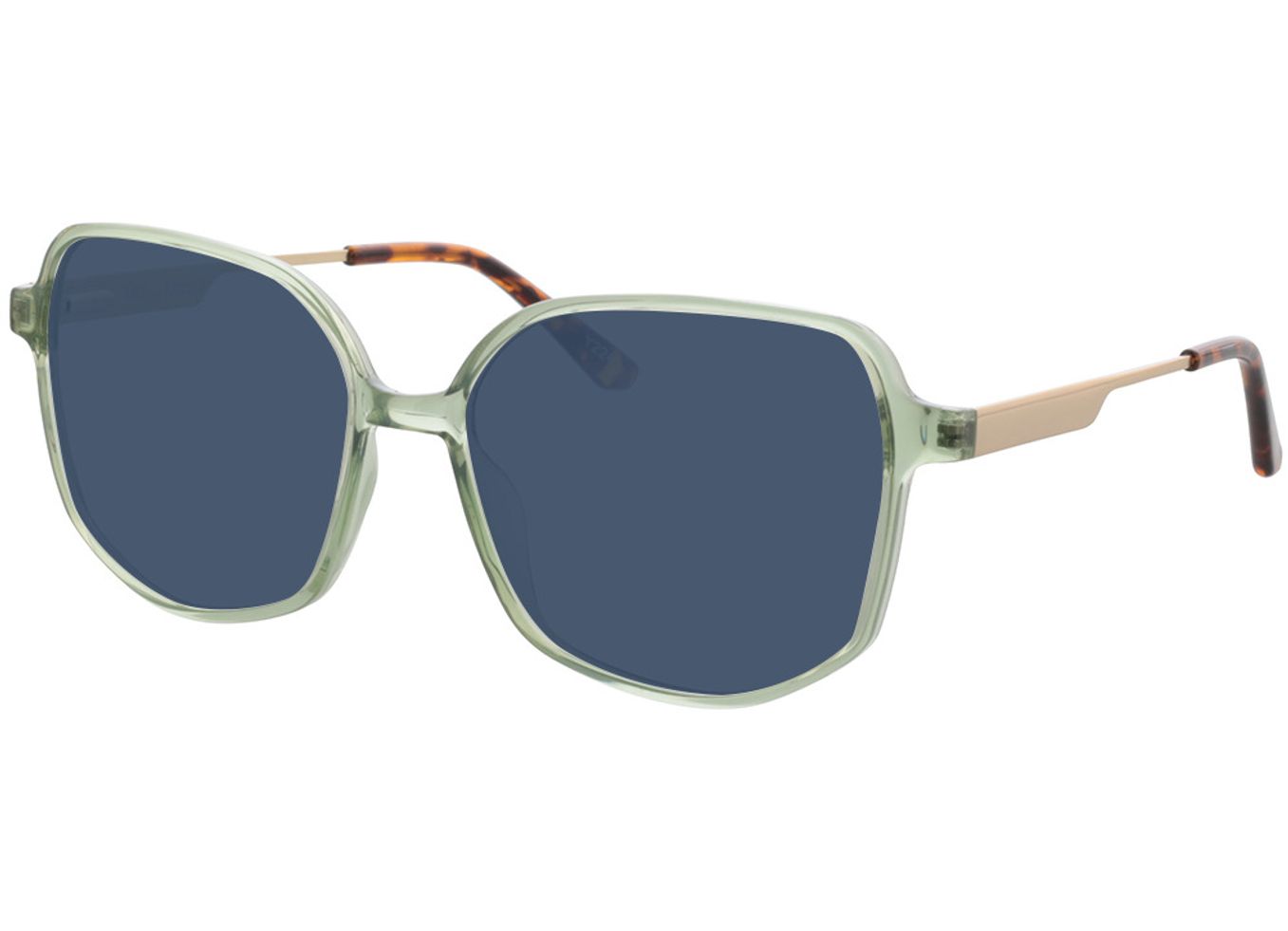 Utopia - grün/gold Sonnenbrille mit Sehstärke, Vollrand, geometric von Brille24 Collection