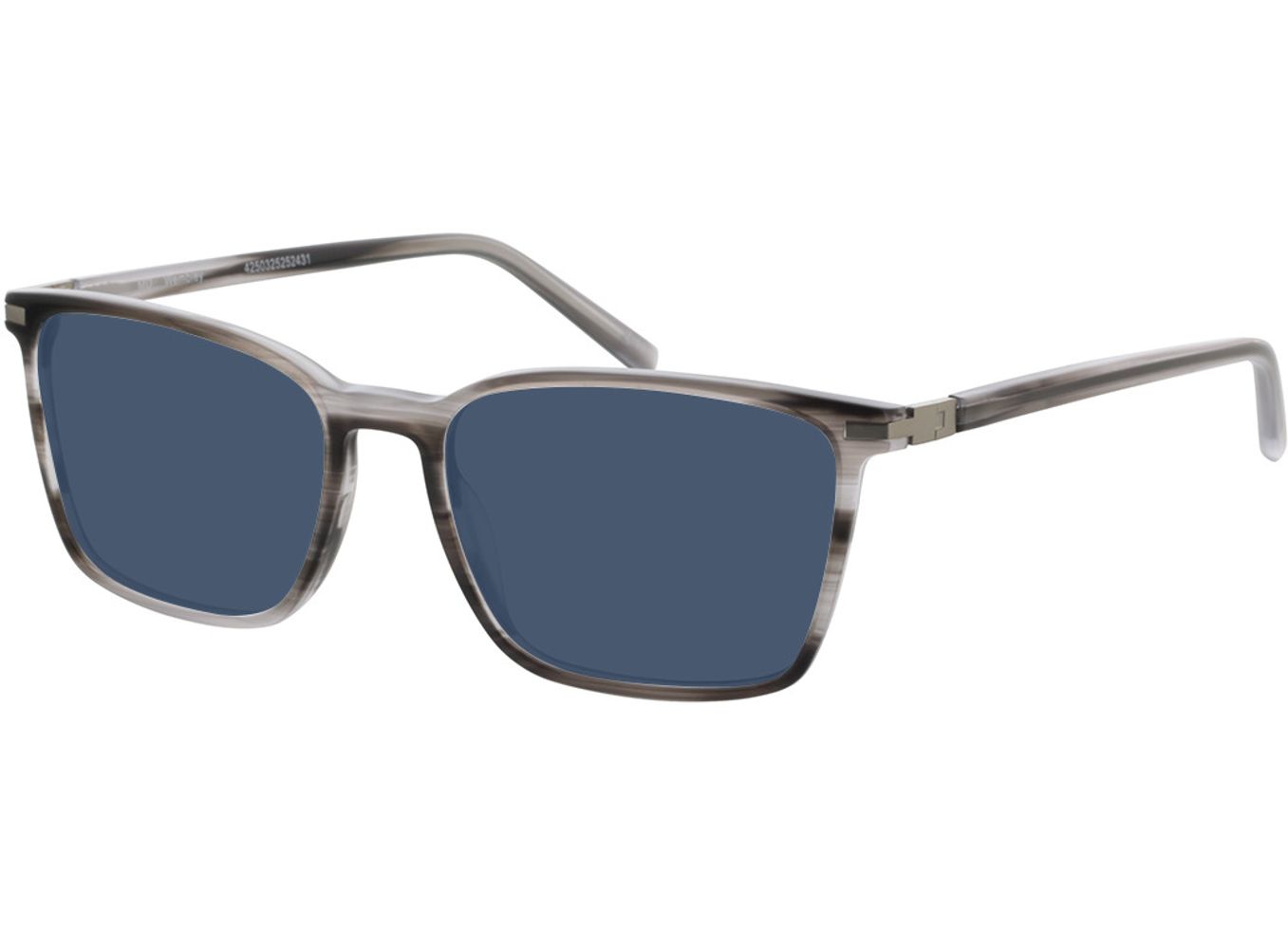 Wembley - grau/silber Sonnenbrille mit Sehstärke, Vollrand, Eckig von Brille24 Collection