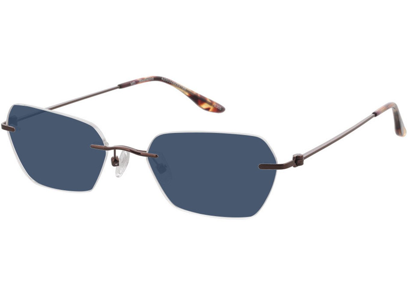 Westwood - braun Sonnenbrille ohne Sehstärke, Randlos, Rechteckig von Brille24 Collection