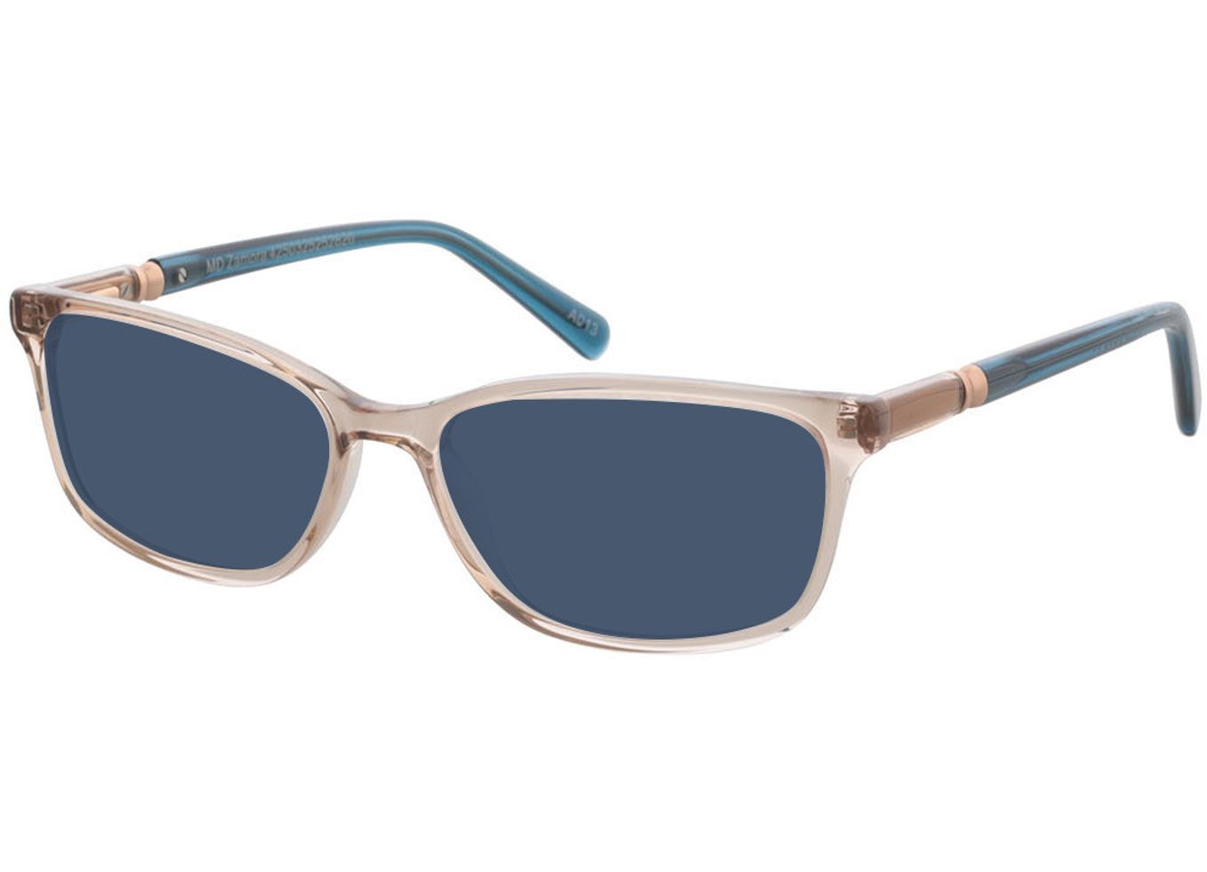 Zamora - beige/blau Sonnenbrille mit Sehstärke, Vollrand, Rechteckig von Brille24 Collection