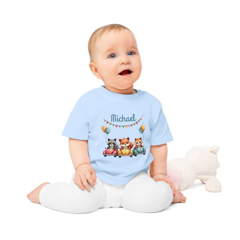 Baby Geschenk Personalisiert Mit Name - Geburtstagsshirt Für Jungen Oder Mädchen Tierdesign Waldtiere Baby Geschenk Personalisiert Mit Name - Geburtstagsshirt Für Jungen Oder Mädchen Tierdesign Waldtiere von BrillianceHub