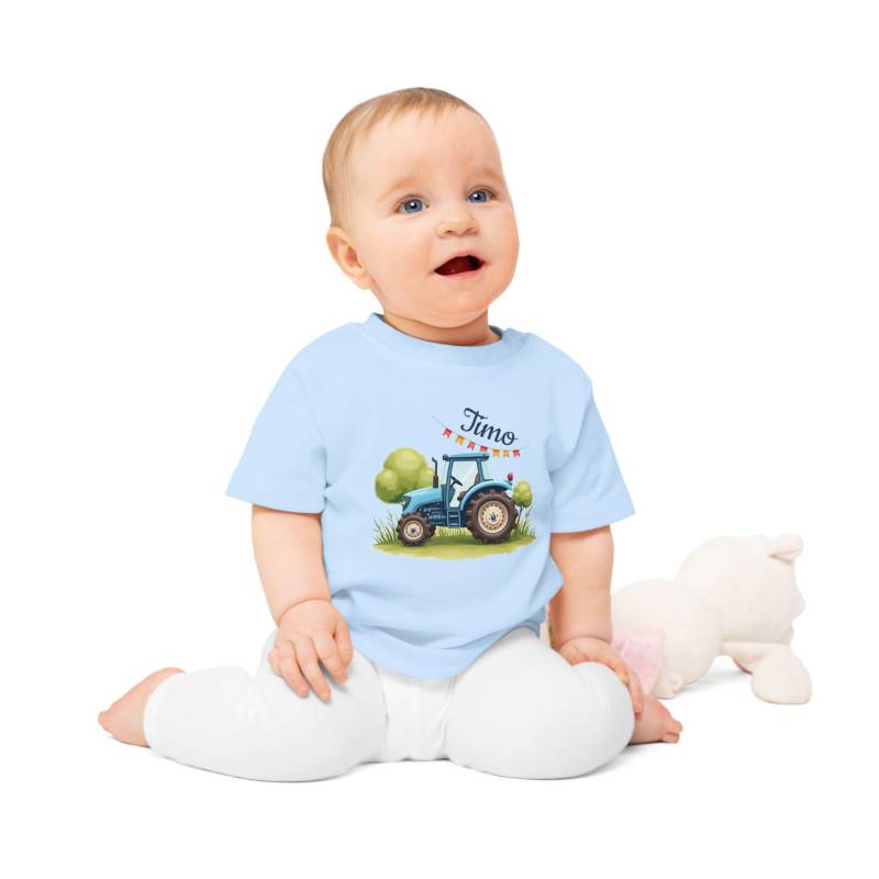 Bagger T-Shirt Kindergeburtstag - Personalisiertes Geschenk Für Kind | Geburtstagsshirt 3 Traktor Stil von BrillianceHub