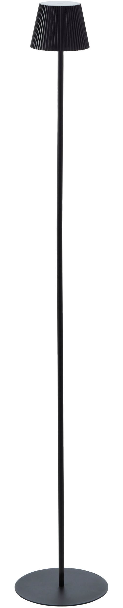 Brilliant LED Außen-Stehlampe "Macobo" 1 Stk. Warmweiß LED Akku-Leuchte, 125 cm, 340 lm, 3000 K, Touchdimmer, schwarz matt von Brilliant