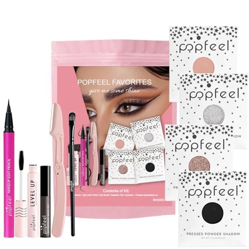 All in One Make Up Set, Make-up Sets, Schminke Set für Frauen, Makeup Set Starter Kit Kosmetik Schmink Set mit Lidschatten Palette, Lippenstift, Eyeliner, Mascara, Pinsel Für Frauen Mädchen von BrilliantDay