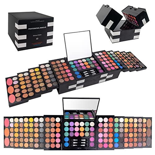 Lidschatten Palette, Eyeshadow Palette, 148 Farben Matte Glitzer Lidschatten, Liedschatenpalete Hochpigmentierten Buntes Langlebiger Makeup Glitzer Schminke For Beginners Cosmetics von BrilliantDay