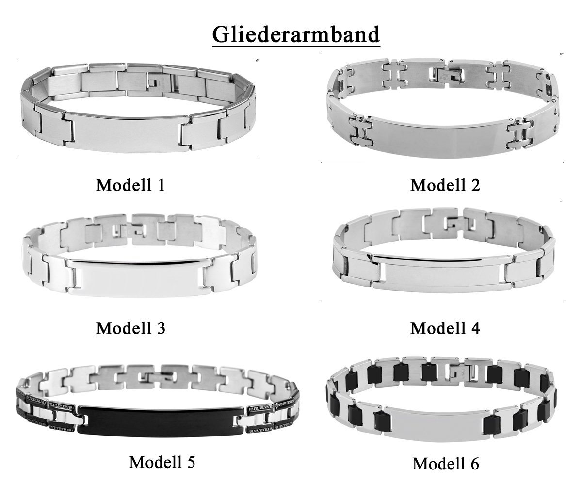 Brillibrum Armband Armband Edelstahl Partnerarmband Freundschaftsarmbänder Armreif Unisex von Brillibrum