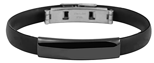 Brillibrum Design ID Schmuck Armband (Mit Gravur, Kautschuk Modell 1) von Brillibrum