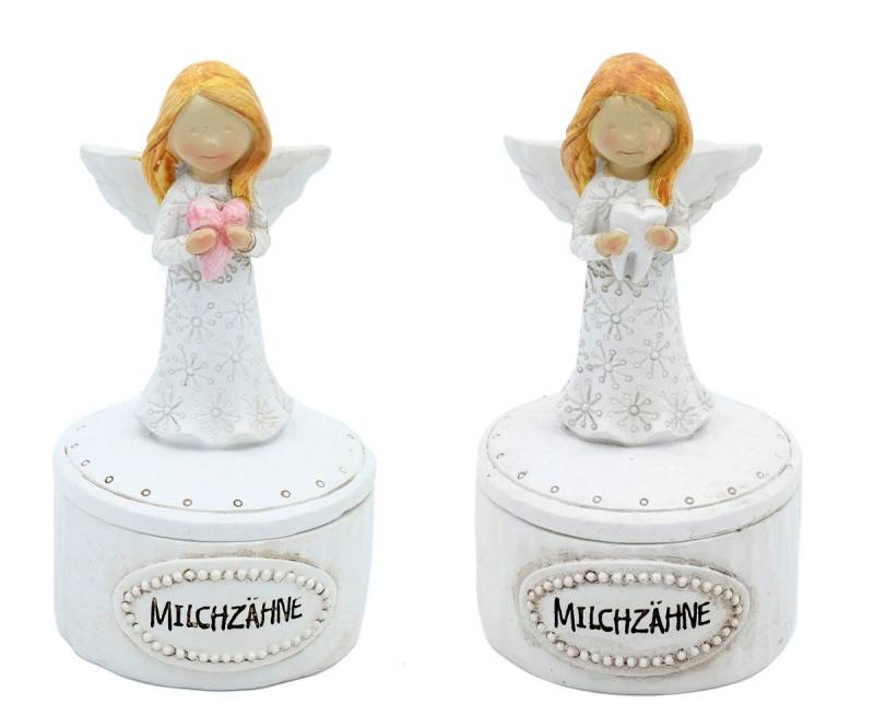 Brillibrum Zahndose Milchzahndose mit Zahnfee-Figur Zahndose Handbemalt Taufgeschenk von Brillibrum