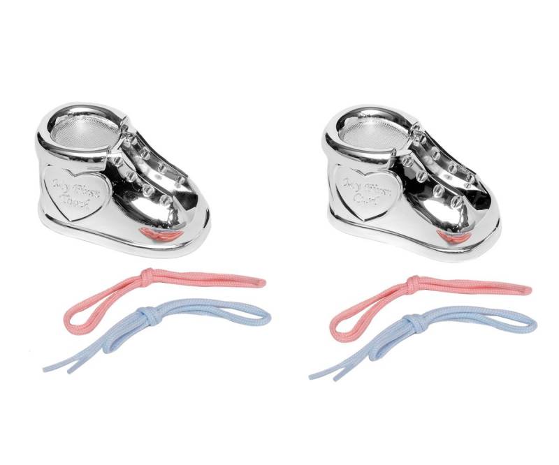 Brillibrum Zahndose Zahndose & Lockendose 2er Set versilbert Milchzahndose Schuh von Brillibrum