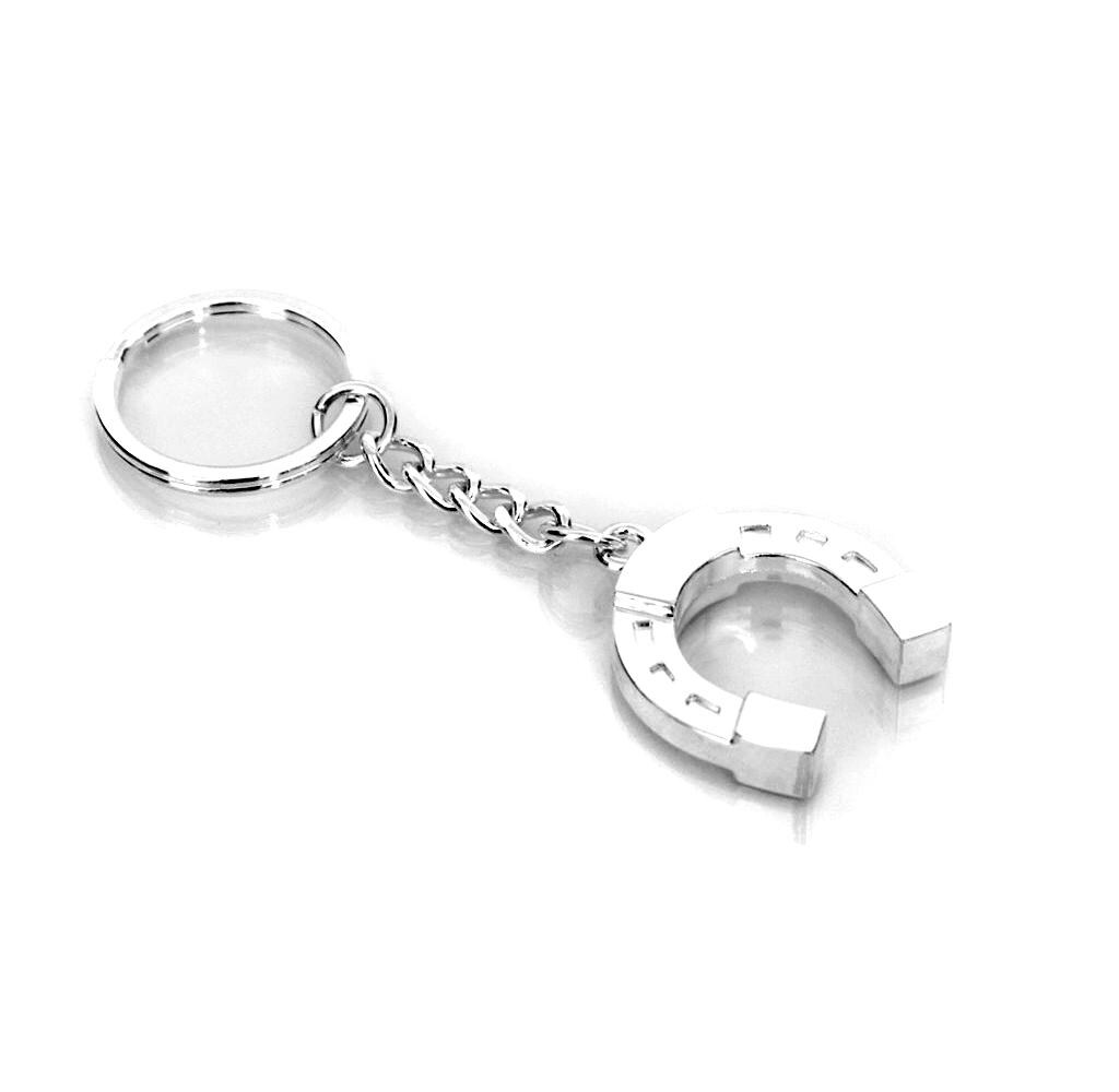 Schlüsselanhänger Hufeisen Silber Glück Pferdefreund Pferd Schlüsselring Silvester Glücksbringer Geschenk Zur Prüfung Reiter Anhänger von Brillibrum