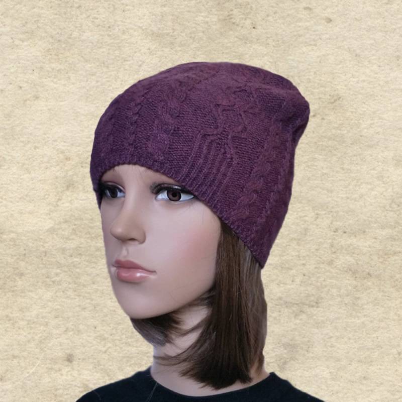 Senffarbene Strickmütze Herbstliche Wollmütze von BrimDream