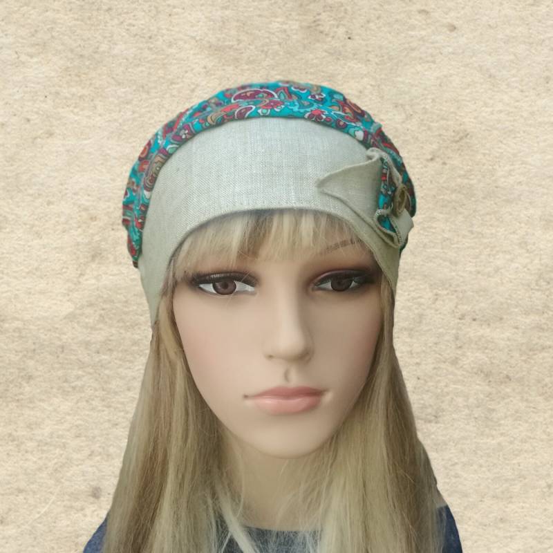 Vorgebundenes Bandana Aus Leinen Sommermode-Haarband von BrimDream