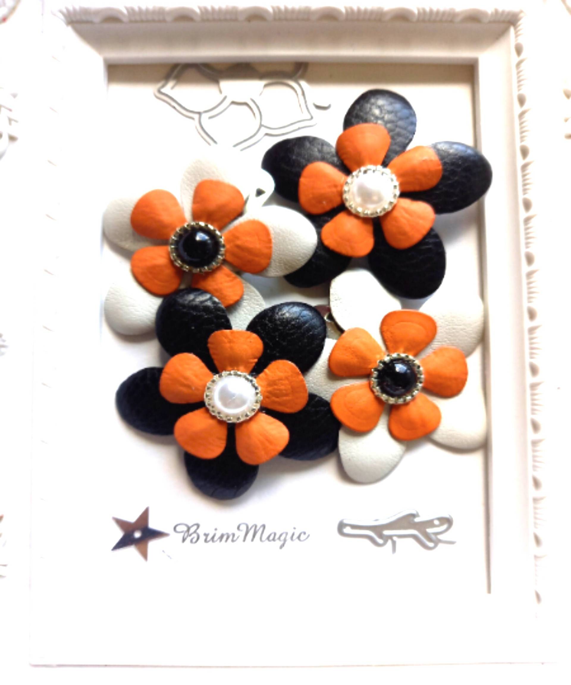 25 Farben Erhältlich, Hübsche Lederblumen, Fertig Geklebte Blumen, Leichte Anbringung, Handmade von BrimMagic