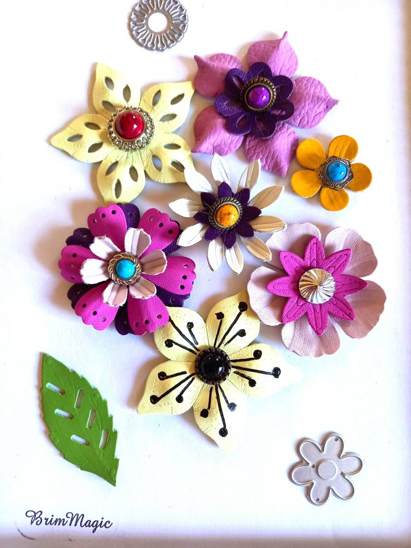 33 Farben Erhältlich, Lederblumen Für Schuhe, Taschen Und Andere Projekte, Handmade 33 Farben Erhältlich, Lederblumen Für Schuhe, Taschen Und Andere Projekte, Handmade von BrimMagic