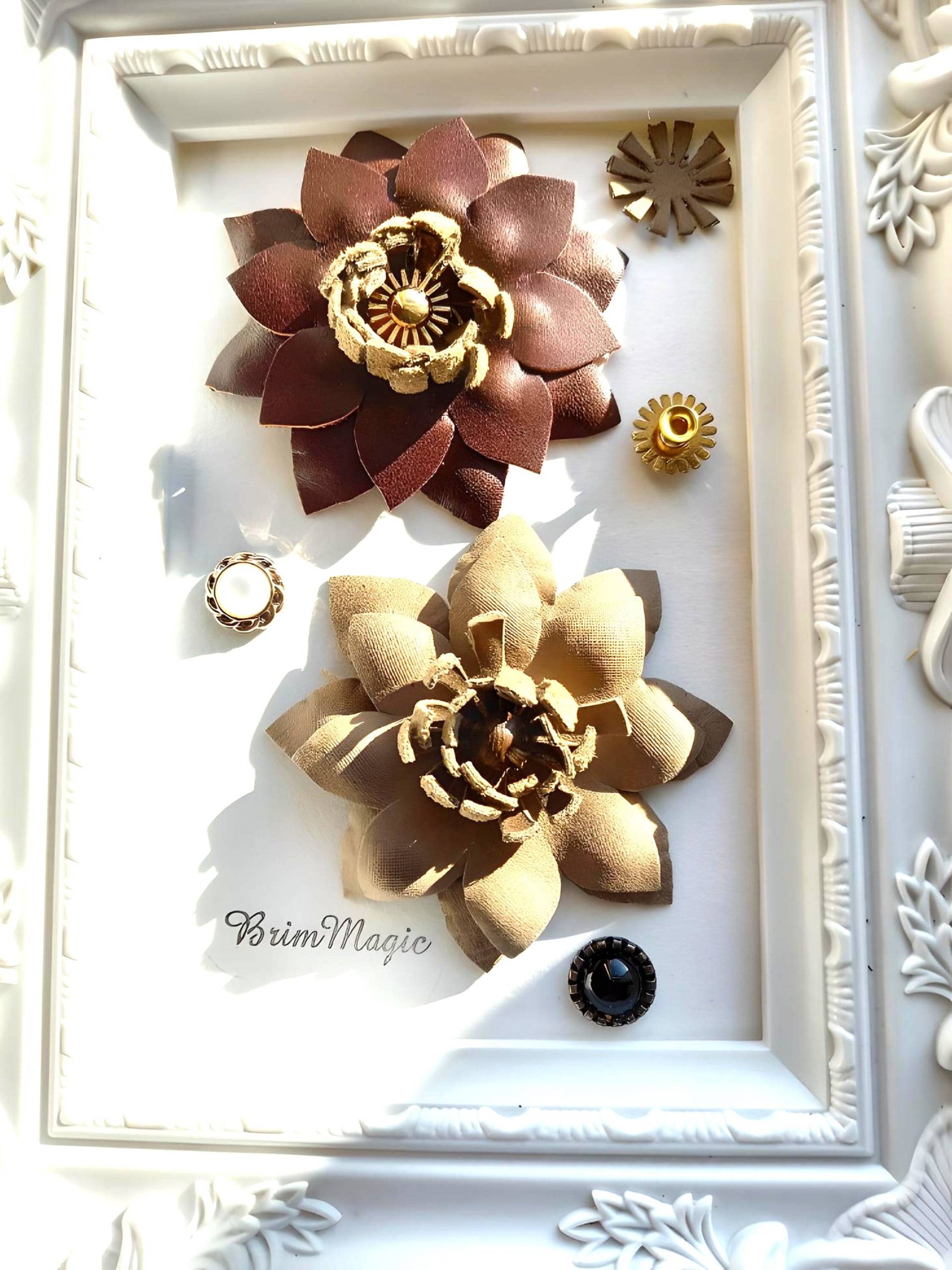 Hübsche Lederblumen Für Ihre Schuhe Und Taschen, Herbst, Aufnäher, Verzierung, Handmade Hübsche Lederblumen Für Ihre Schuhe Und Taschen, Herbst, Aufnäher, Verzierung, Handmade von BrimMagic