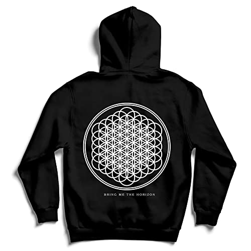 Bring Me The Horizon Herren Kapuzenpullover Flower Of Life, Schwarz (Black), M von Bring Me The Horizon