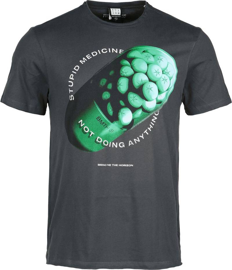 Bring Me The Horizon Stupid Medicine T-Shirt charcoal in L von Bring Me The Horizon