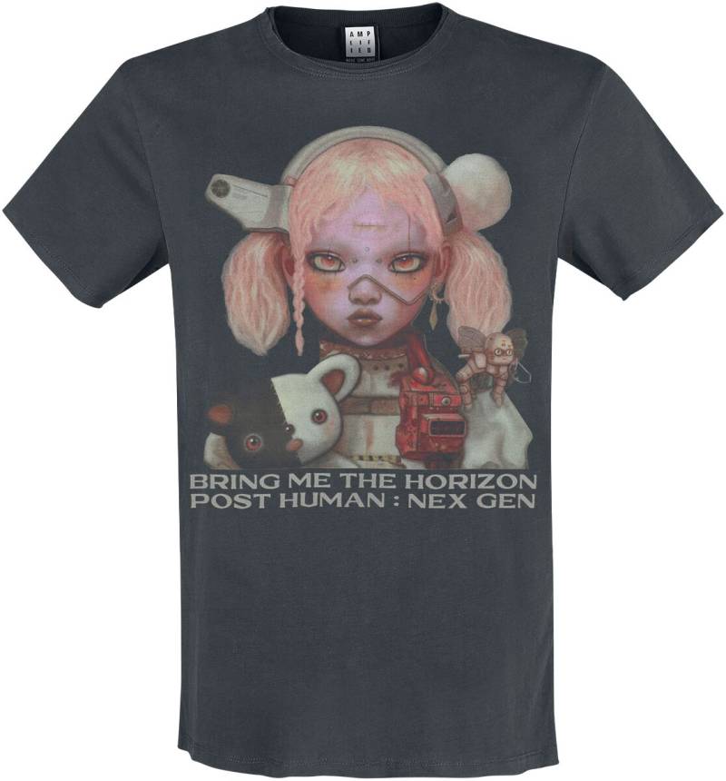Bring Me The Horizon T-Shirt - Amplified Collection - Next Gen Album Cover - M bis XXL - für Männer - Größe L - charcoal  - Lizenziertes Merchandise! von Bring Me The Horizon