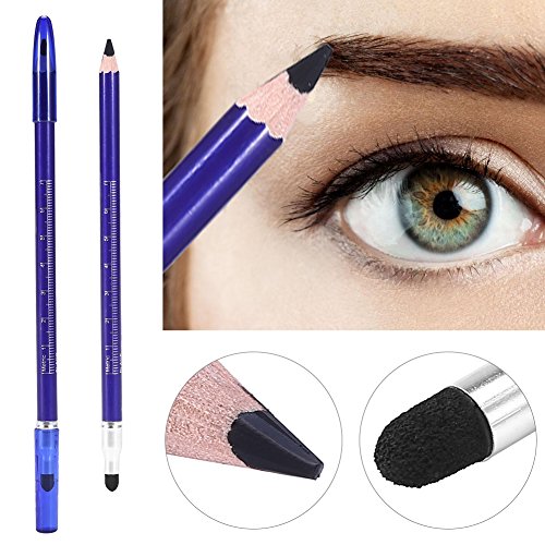 Semi Permanente Augenbrauenstift Doppelkopf Eyebrow Pencil Microblading Tattoo Tool Positionierung Schönheits Make-Up Stift (Schwarz) von Brino