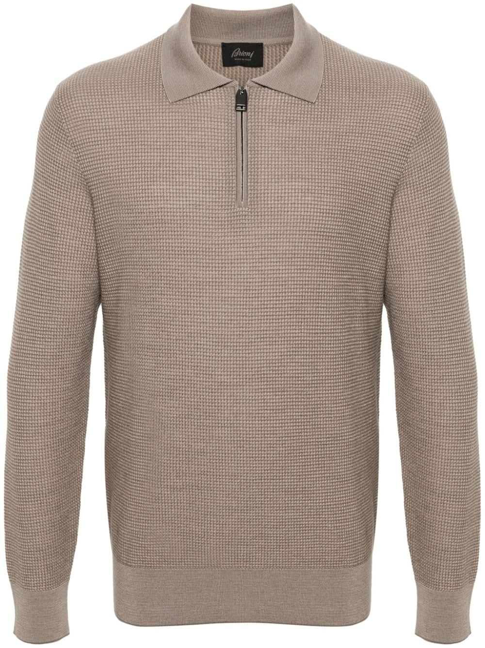 Brioni Poloshirt aus Schurwolle - Nude von Brioni