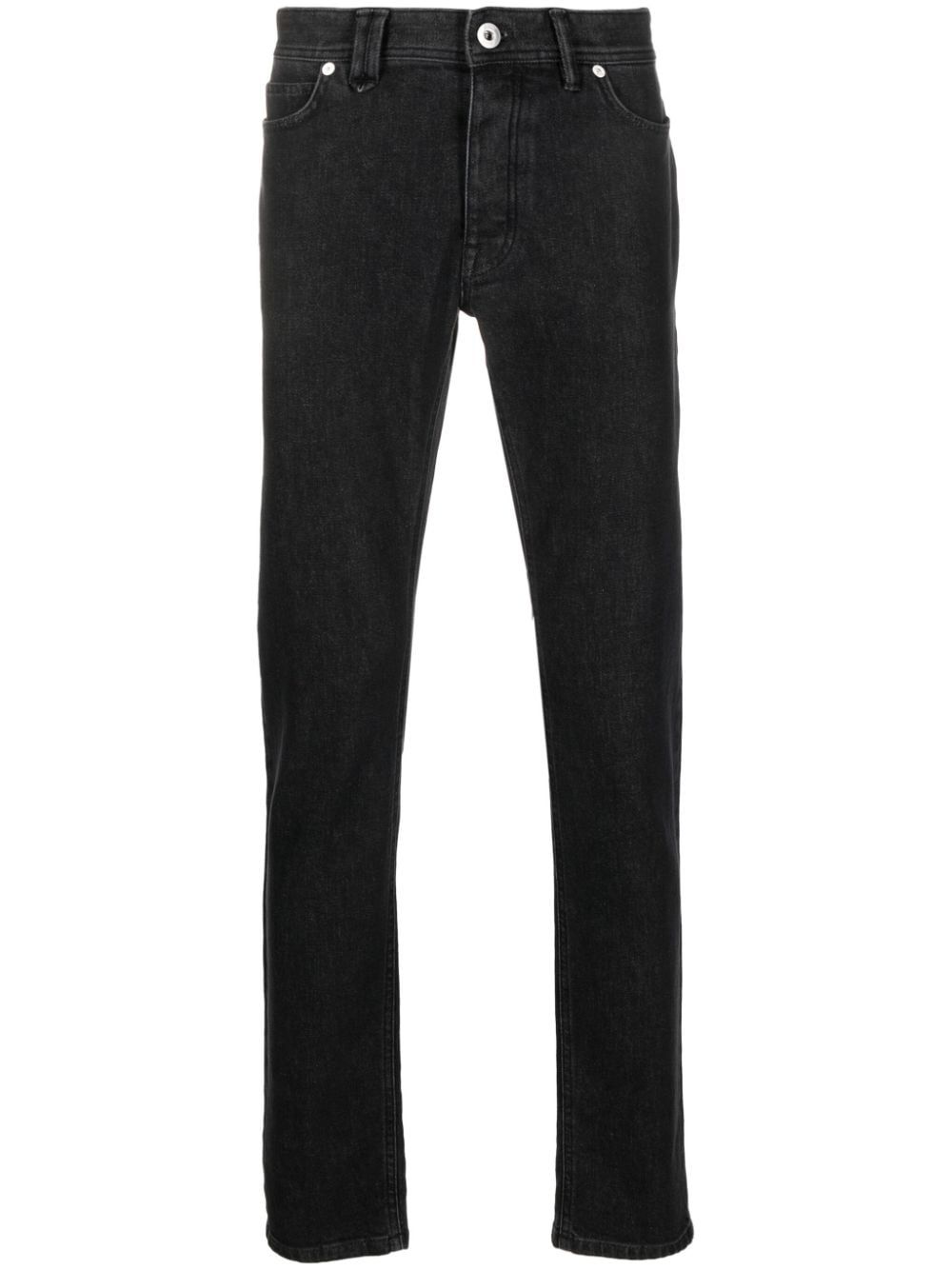 Brioni Halbhohe Skinny-Jeans - Schwarz von Brioni