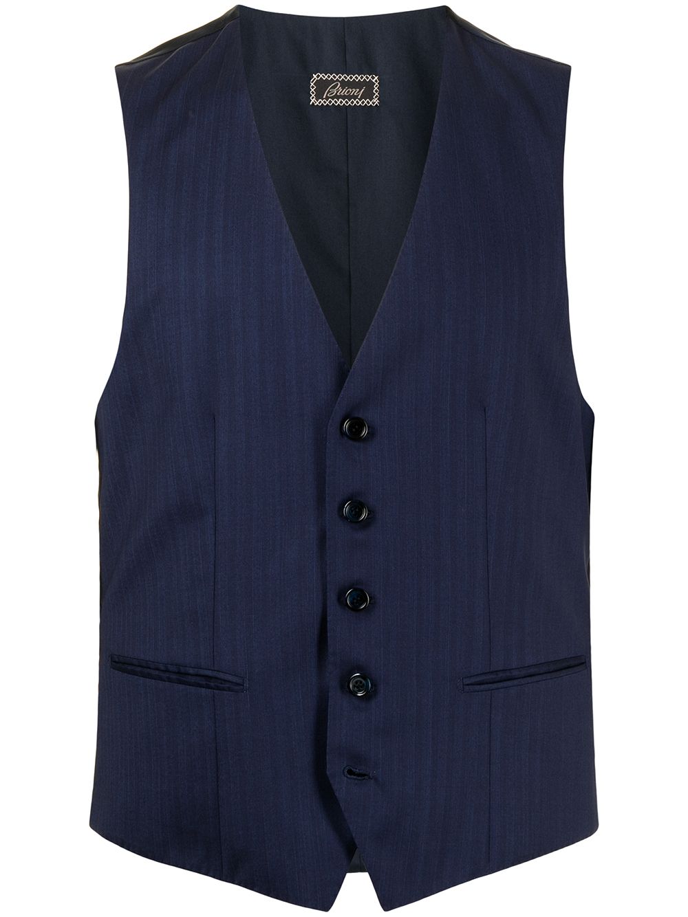 Brioni Weste mit Streifen - Blau von Brioni