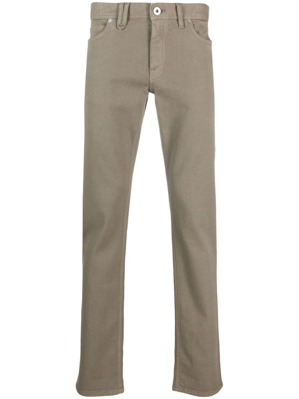 Brioni Tief sitzende Slim-Fit-Jeans - Nude von Brioni