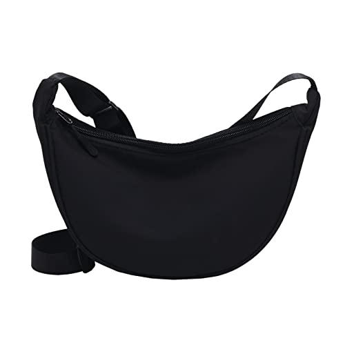 Bauchtasche Damen Stylisch Klein Schwarz Schultertasche für Damen und Herren Brusttasche Weich Umhängetasche Schultertaschen für Outdoor/Sport/Reisen Schultertasche mit Gurt Verstellbarer von Briskorry