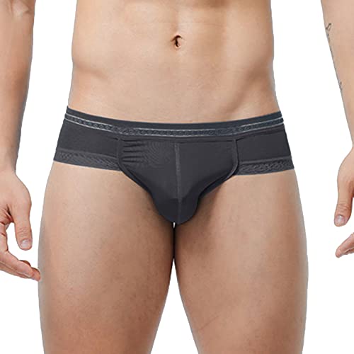 Briskorry Boxershorts Herren Sommer Transparente Eisseide Unterwäsche Dünne Weiche Boxer Bequeme Atmungsaktive Unterhose Low Rise Trunk Boxershorts von Briskorry