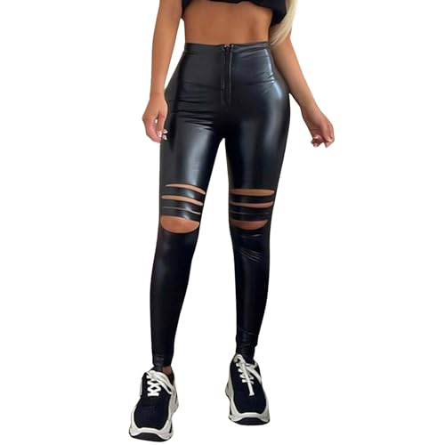 Briskorry Damen Leggings Ladies Laces Inset Sportleggings, Fitnesss- und Yogahose mit floralen Spitzen-Einsätzen, Größen S - XL (NA-Black, S) von Briskorry