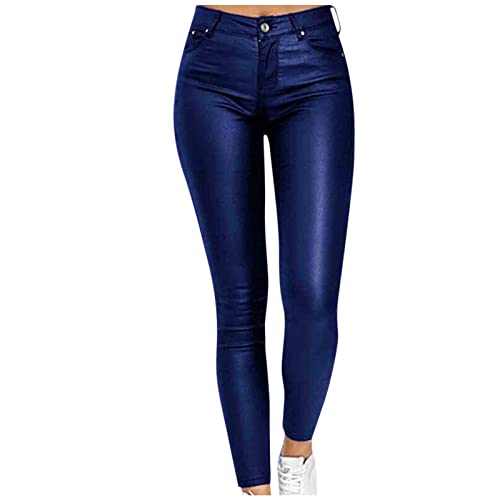 Briskorry Damen PU Kunstleder Faux Leather Thermal Jeggings Hose für Frauen von Briskorry