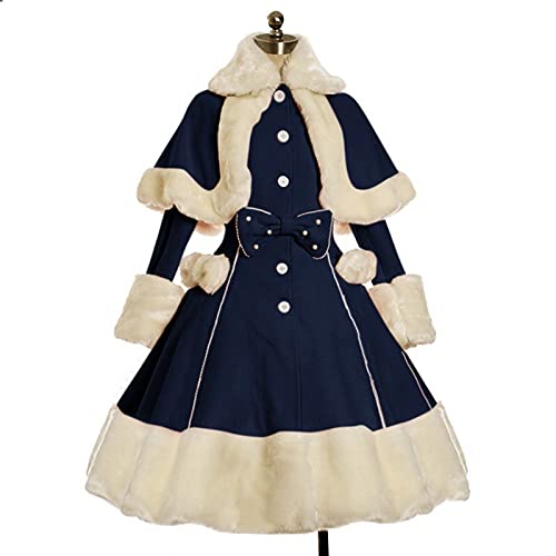 Briskorry Damen Steampunk Gothic Kostüm Kleider Vintage Gothic Kleid Damen Mittelalter Renaissance Kleidung Halloween Karneval Festival Cosplay Kostüm Kleid Princess Lolita Rokoko Party Abendkleid von Briskorry