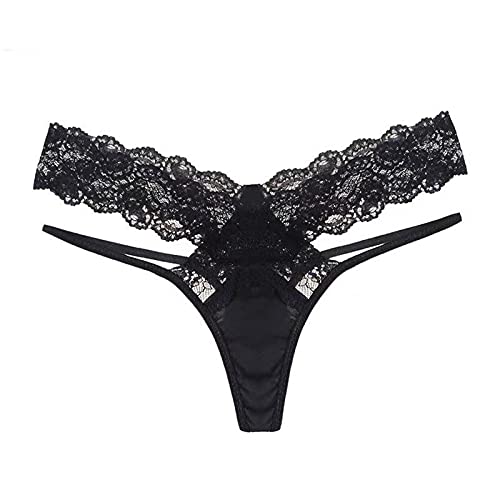 Briskorry Damen Strings Dessous Sexy Spitze Panties Erotisch Unterhose Fit Lingerie Unterwäsche Dessous Frauen Hipster Slips Unterhosen Transparenter Hösschen von Briskorry