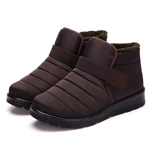 Briskorry Damen Winterstiefel Warm Gefüttert Schneestiefel Mädchen Stiefeletten Winter Kurzschaft Stiefel Bequem Schuhe Winterschuhe von Briskorry