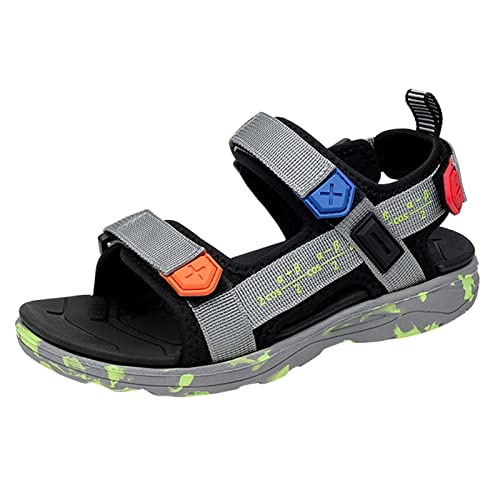 Briskorry Sandalen Mädchen 36 Anti-Rutsch Sommerschuhe Prinzessin Schuhe Kinderschuhe Flache Sandaletten Bequeme Riemchensandalen Freizeitschuhe Rutschfest pantoletten Atmungsaktive Strandschuhe von Briskorry