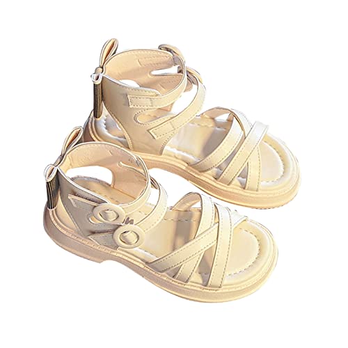 Briskorry Sandalen Mädchen 36 Atmungsaktive Strandschuhe Prinzessin Schuhe Kinderschuhe Anti-Rutsch Sommerschuhe Bequeme Riemchensandalen Freizeitschuhe Rutschfest pantoletten Flache Sandaletten von Briskorry